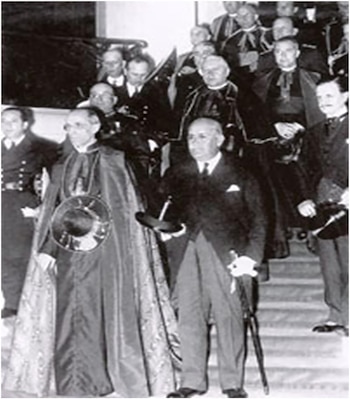 El cardenal Pacelli en la