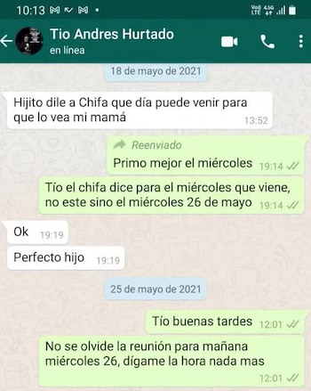 Andrés Hurtado y sus coordinaciones