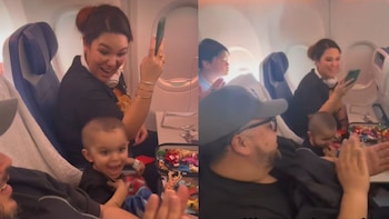 Un vuelo a San Diego celebra la superación del cáncer de un niño de 2 años con un emotivo homenaje