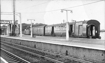 El tren postal de Glasgow, asaltado el 8 de agosto de 1963 (EFE)