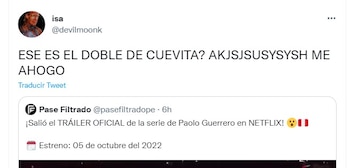 Usuarios reaccionan a aparición de imitador de Christian Cueva en Netflix. (Twitter)
