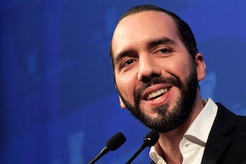 El presidente de El Salvador,