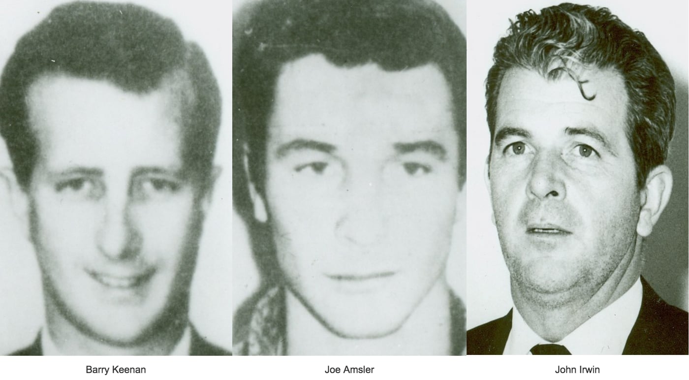 Barry Keenan, Joe Amsler y John Irwin planearon el secuestro de Sinatra Jr. con un móvil económico y una ejecución temeraria (FBI)