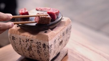 Dados de Wagyu sobre un