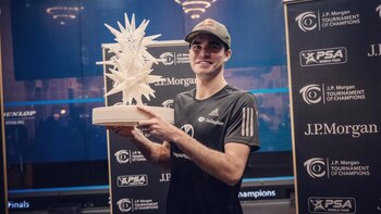 Diego Elías es el primer sudamericano en ganar el torneo platino de Nueva York. (diegoelias96)