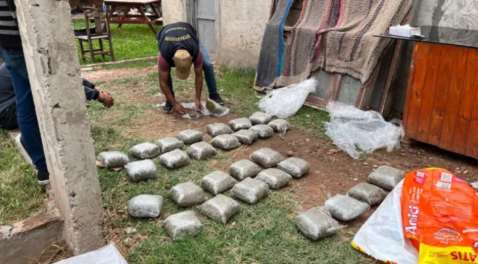 Toda la marihuana secuestrada en el procedimiento realizado en la localidad chaqueña de Juan José Castelli (Diario Chaco)
