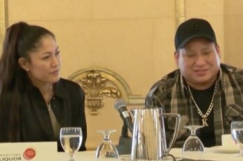 Lawrence Campbell y su novia