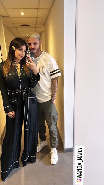 Mauro Icardi y Wanda Nara.