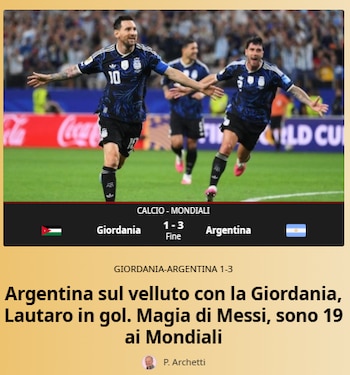 Portadas medios del mundo - Argentina Jordania