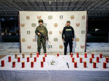 Incautaron material explosivo vinculado a planes terroristas en el occidente del Huila - crédito @COL_EJERCITO/X