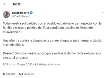 Trino de David Racero por