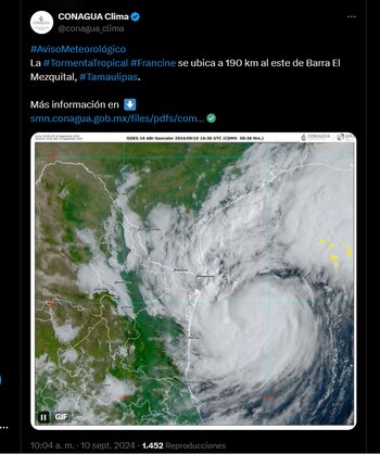 'Francine ' podría ser huracán