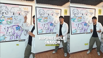 ‘Influencer’ presentó una “solución” para deshacerse de los hipopótamos y las basuras de Bogotá: “El Hiporecicla-inador”