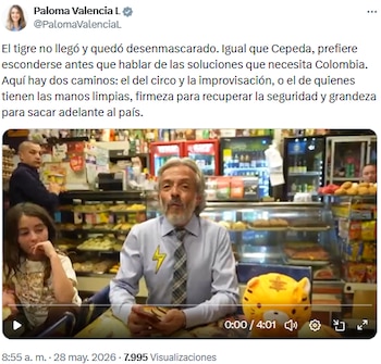 Paloma Valencia y Juan Daniel Oviedo afirmaron que hay ausencia de diálogo y discriminación en la contienda electoral - crédito @PalomaValenciaL/X