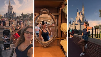 Los días de Camila Galante y sus hijos en los parques de Disney antes del debut de Argentina en el Mundial