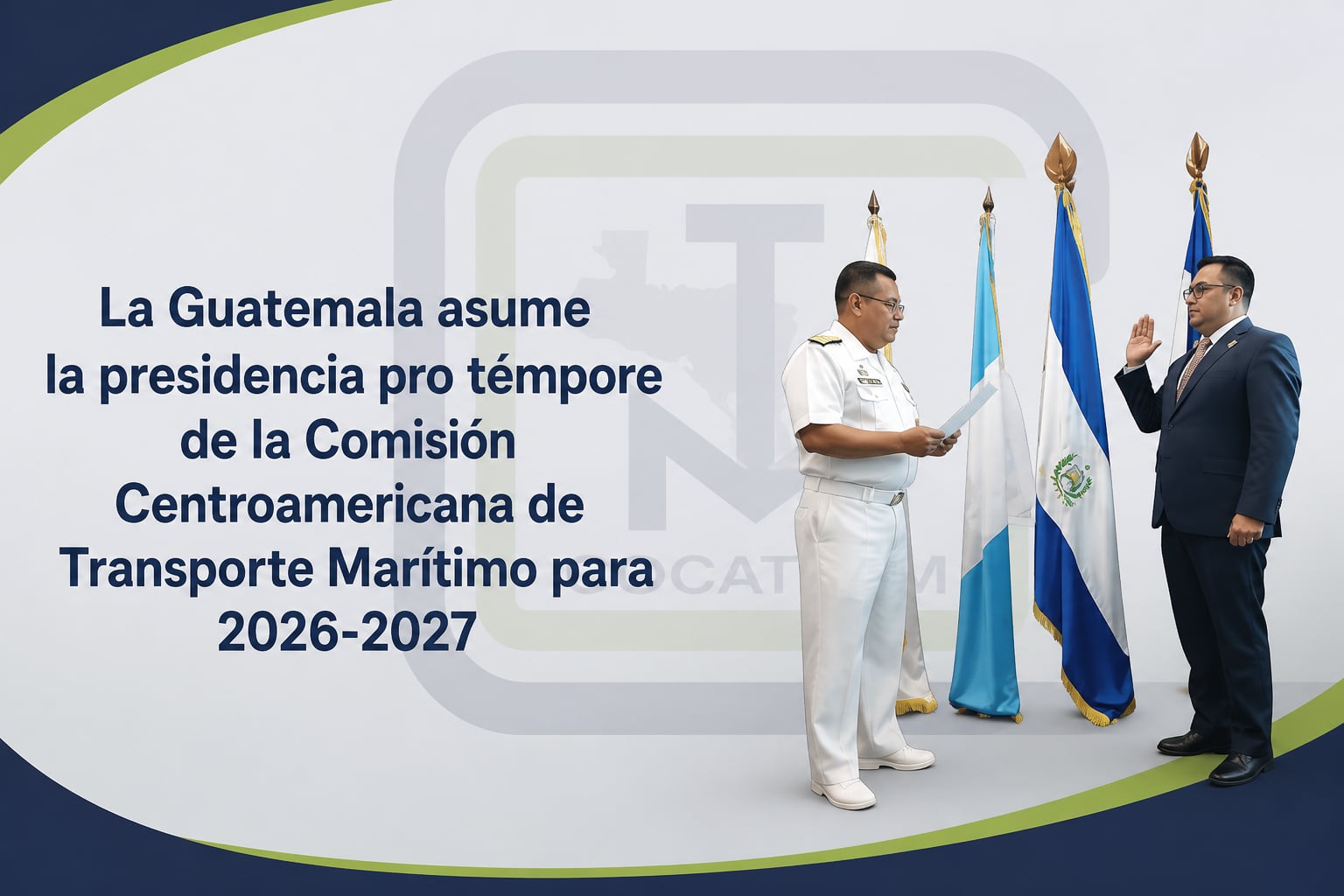 Guatemala asume la presidencia pro témpore de la Comisión Centroamericana de Transporte Marítimo para el periodo 2026-2027 durante un acto oficial. (Imagen Ilustrativa Infobae)