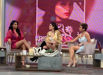 Krystal Silva durante su entrevista