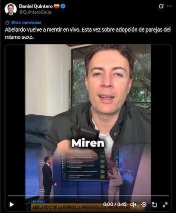 Daniel Quintero señaló cambio de