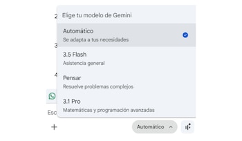Gemini integra varios de sus modelos en esta función para Google Chrome. (Google)