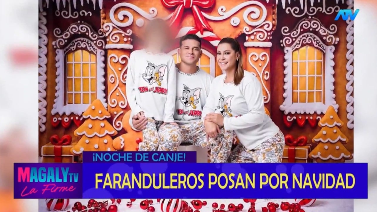 Magaly Medina cuestiona a Christian Domínguez tras foto navideña con Karla Tarazona. Infobae Perú / Captura TV - Magaly TV La Firme