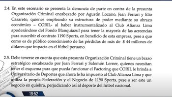 En la denuncia se acusa