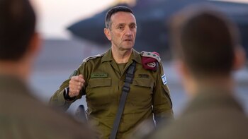 El jefe del Ejército israelí