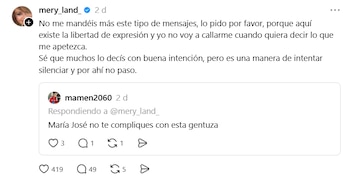 Las reivindicativas publicaciones de María José Campanario en Threads