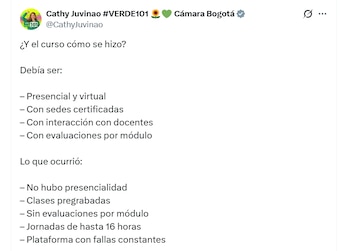 Juvinao revela que las clases