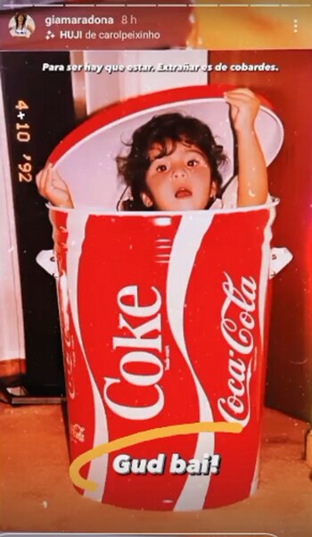 El posteo de Gianinna Maradona