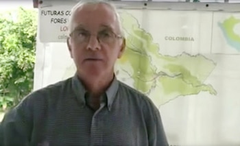 Paul McAuley, British environmentalist, is seen in Iquitos, Peru June, 2009, in this still image taken from social media video obtained on April 4, 2019. TRAFFIC/via REUTERS ATTENTION EDITORS - THIS IMAGE HAS BEEN SUPPLIED BY A THIRD PARTY. NO RESALES. NO ARCHIVES.