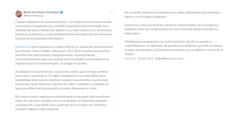 La senadora del Pacto Histórica