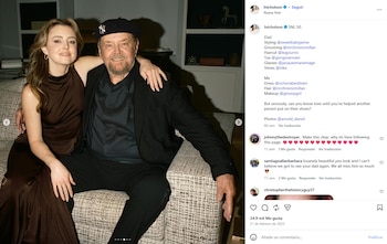 Jack Nicholson y su hija Lorraine