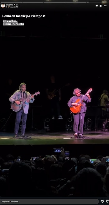 Las redes sociales difundieron el abrazo entre Kike Teruel y Mario Teruel sobre el escenario del Radio City ante un teatro colmado