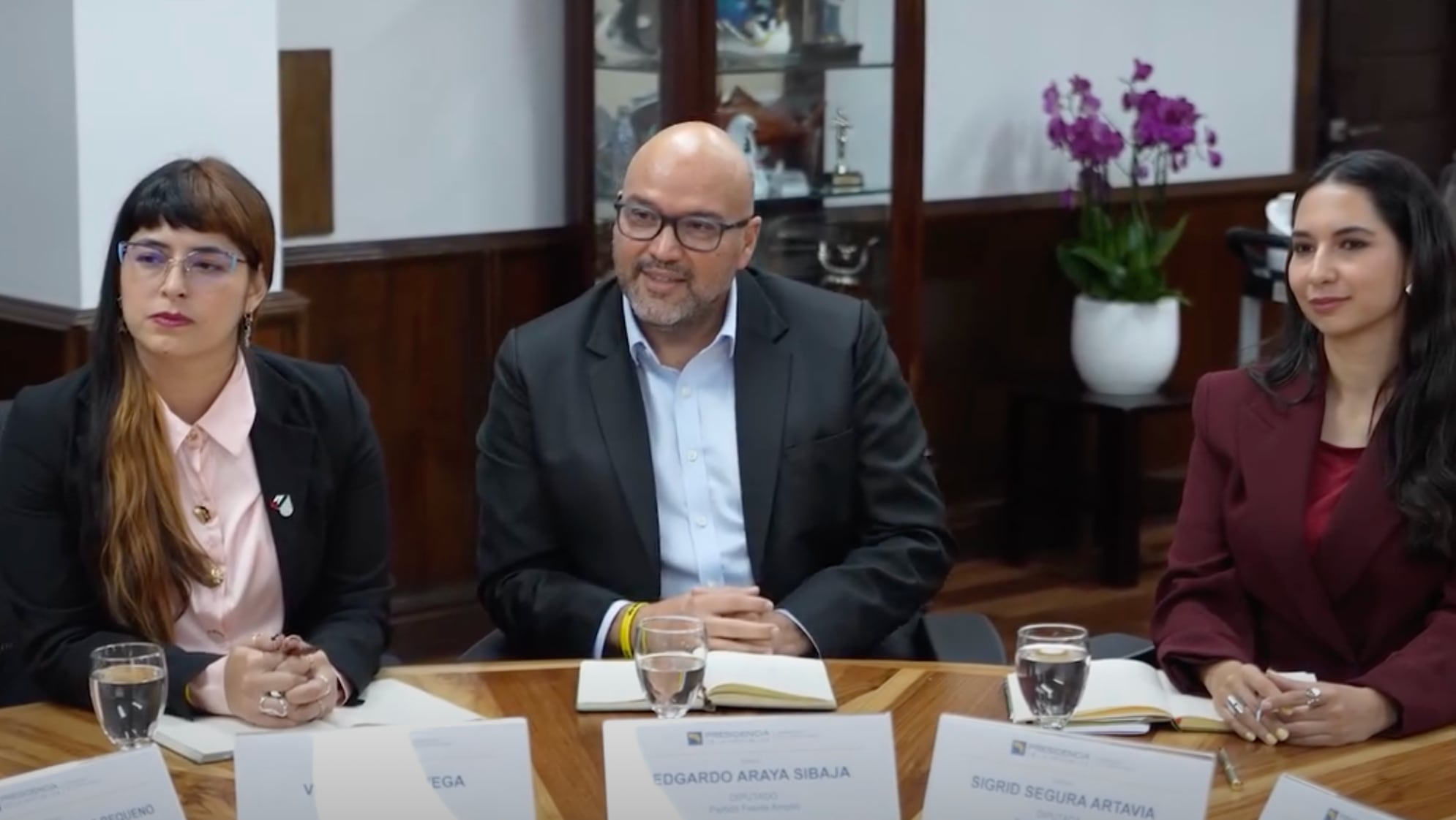 La jerarca calificó los encuentros con diputados como “productivos”. Créditos: Presidencia de la República