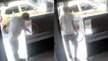 En video quedó el robo