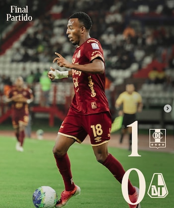 El flayer del Deportes Tolima a propósito de su derrota 1-0 ante Once Caldas - crédito @cdtolima/Instagram