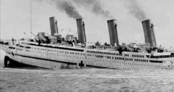 El Britannic, en el momento