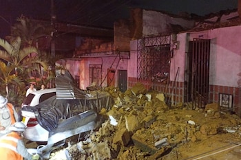 Una vivienda colapsó en el