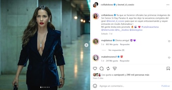 La barranquillera compartió en sus redes sociales las primeras imágenes oficiales del regreso de 'Sin senos sí hay paraíso' - crédito @cvillaloboss/Instagram
