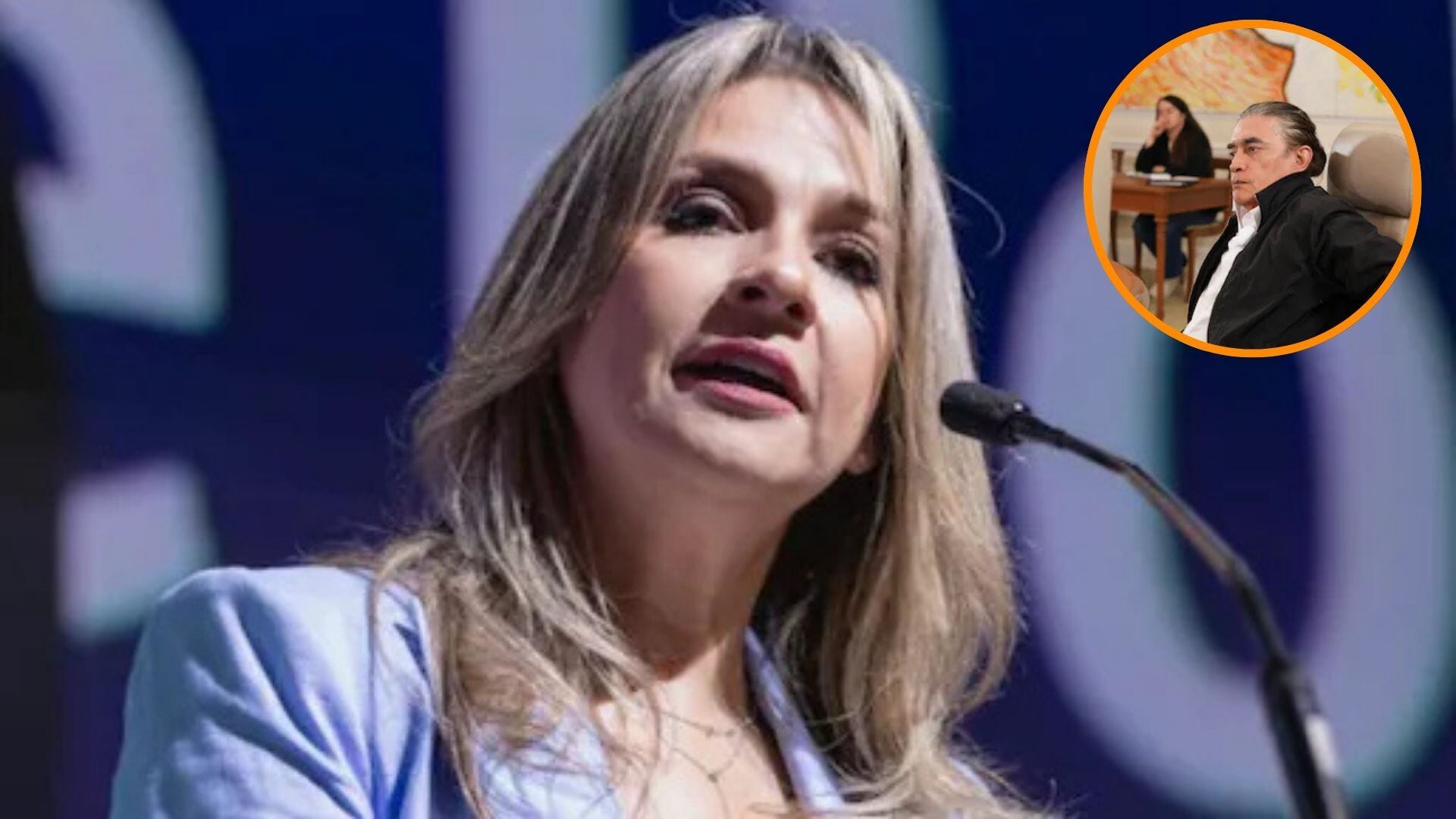 Vicky Dávila contestó a una publicación del director del DPS sobre Iván Name - crédito Asobancaria y Presidencia de la República