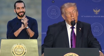 El presidente de El Salvador,