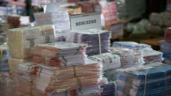 Una imagen de las boletas