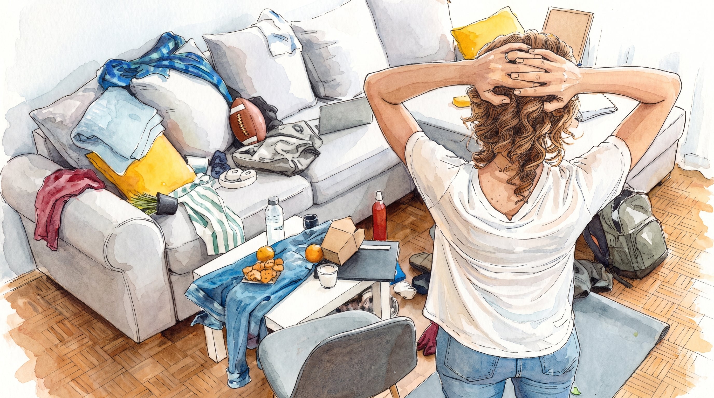 La acumulación de objetos en la vivienda puede representar trabajo doméstico pendiente y abrir una discusión sobre la distribución de las tareas invisibles en el hogar. (Imagen Ilustrativa Infobae)