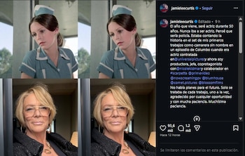 Jamie Lee Curtis admitió que pensó que sería policía en lugar de actriz. (Instagram)