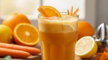 Jugo de zanahoria y cítricos