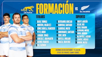 La formación de Los Pumas