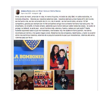 El posteo de la novia