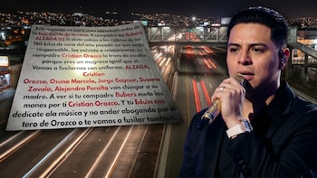 Dirigen narcomanta a Eduin Caz, vocalista de Grupo Firme, en Tijuana: “Dedícate a la música o te vamos a fusilar”
