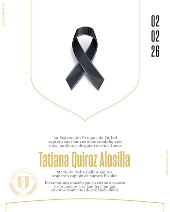 La condolencias de la Federación