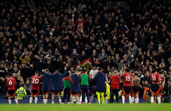 El festejo de los futbolistas
